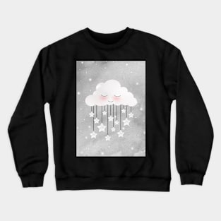 Sleepy Cloud And Stars Crewneck Sweatshirt